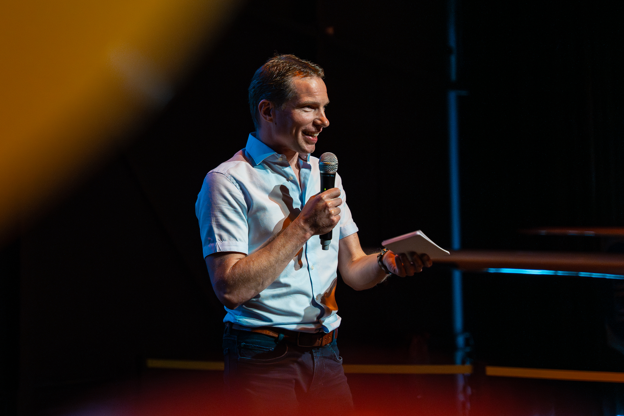 Erik on stage